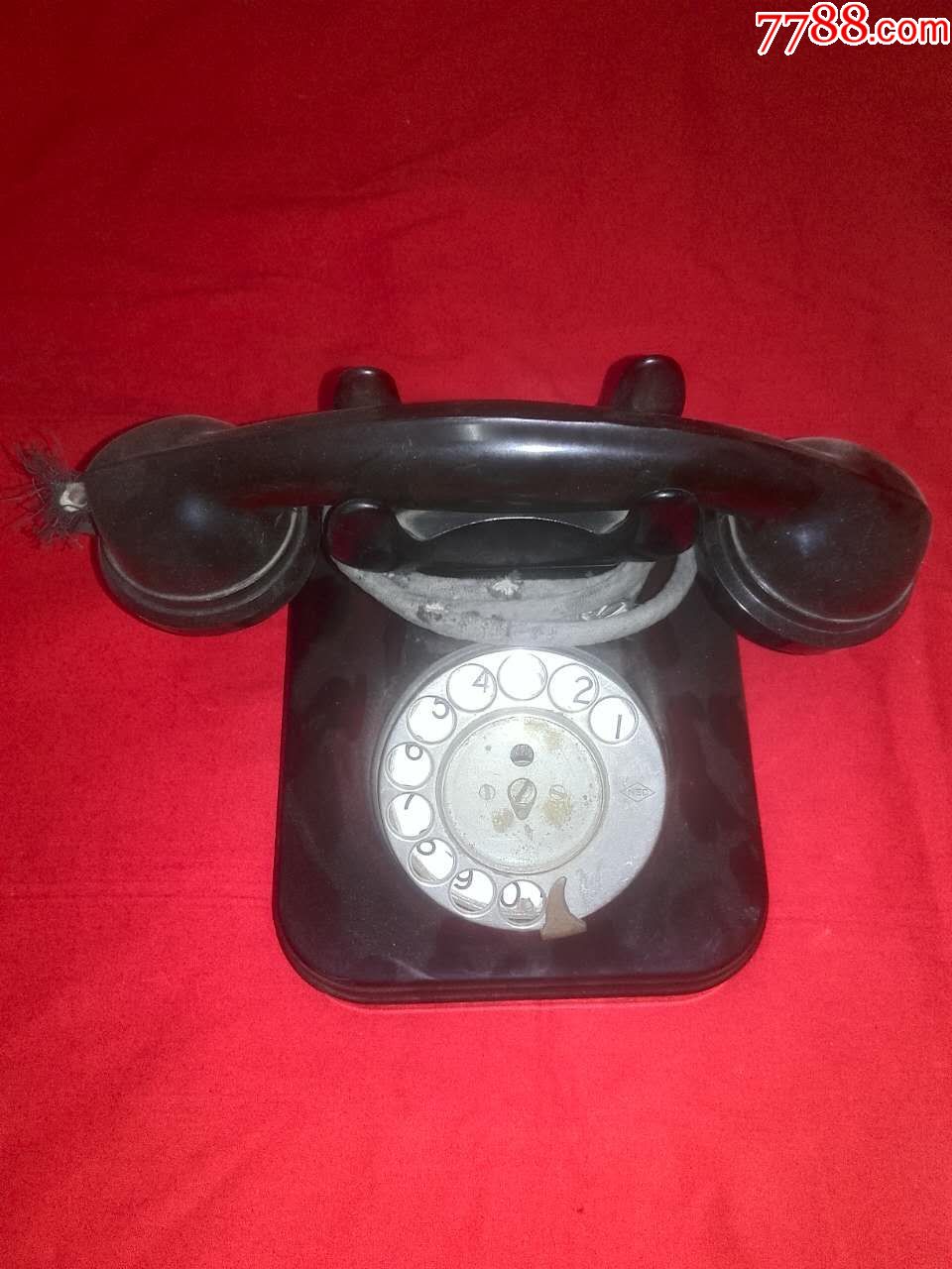 nec品牌-老式电话-瓷制拨号盘