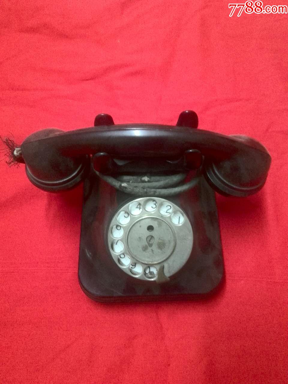 nec品牌-老式电话-瓷制拨号盘