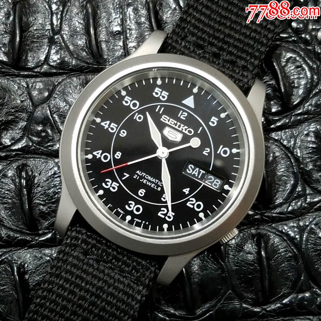 带原盒】日本seiko精工飞行员军表【钛金属磨砂质感】_手表/腕表_健睿