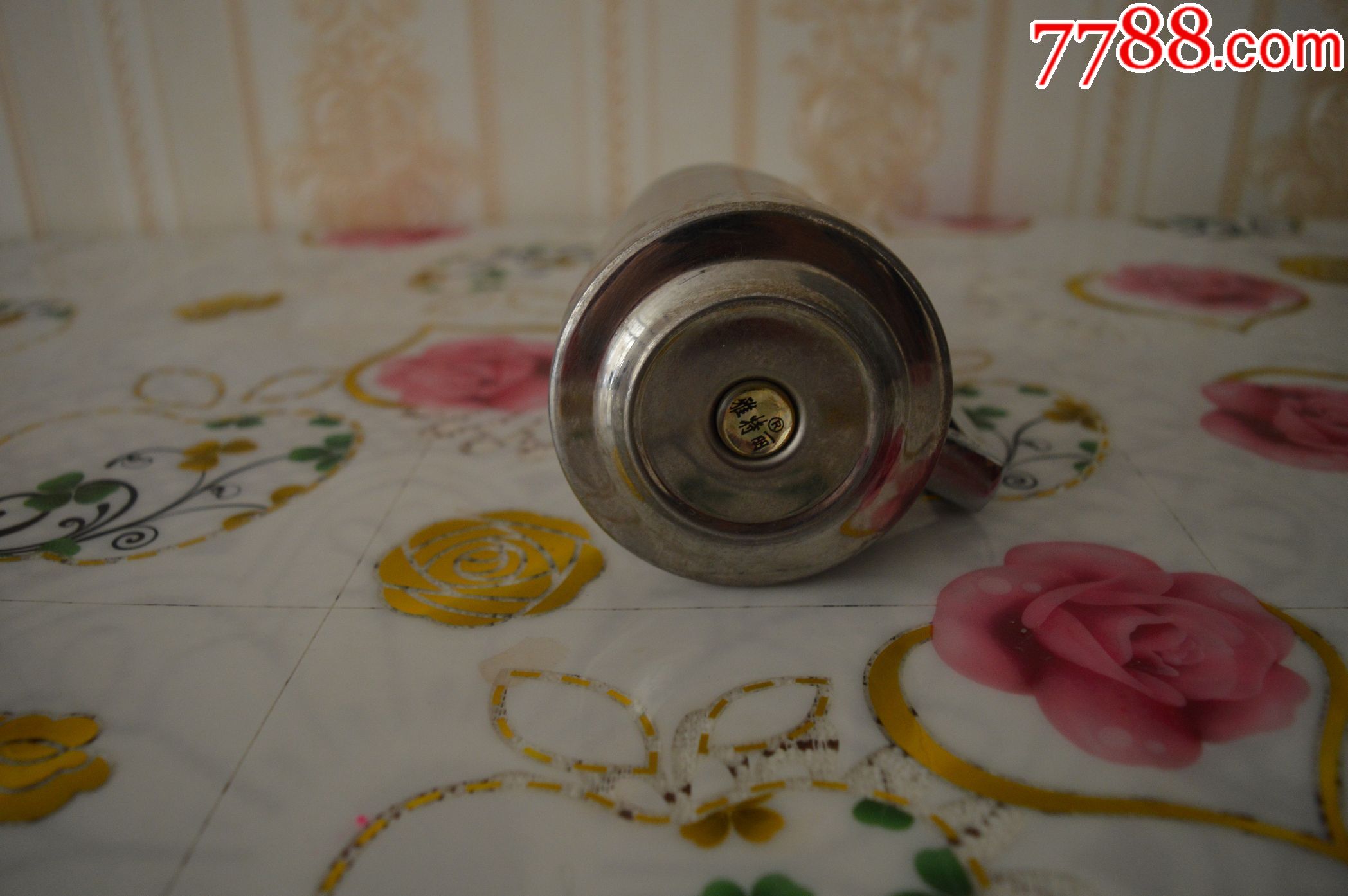 不锈钢双层真空保温杯雅特丽牌核工业建厂纪念水杯