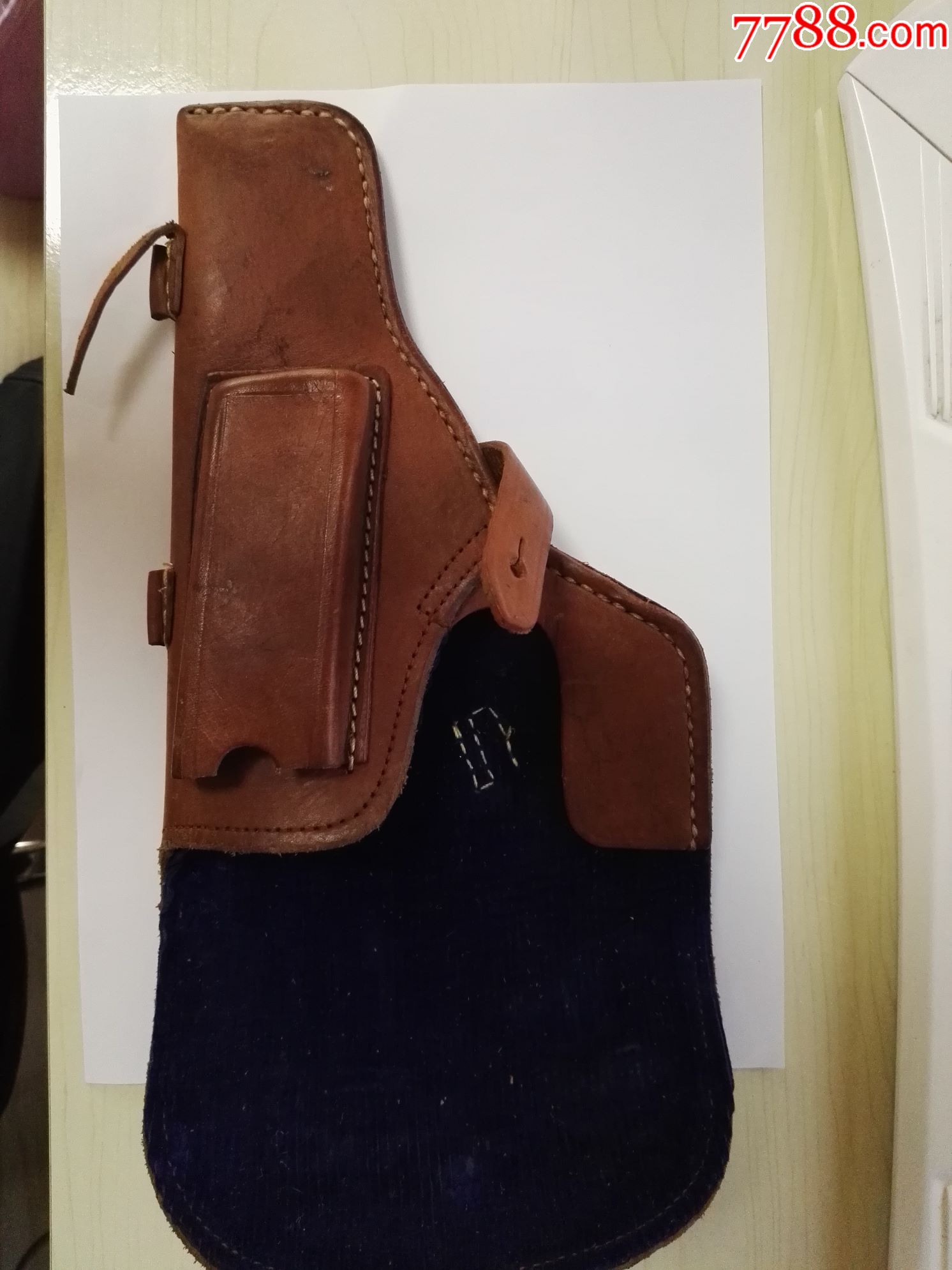 五四枪套70年代纯牛皮