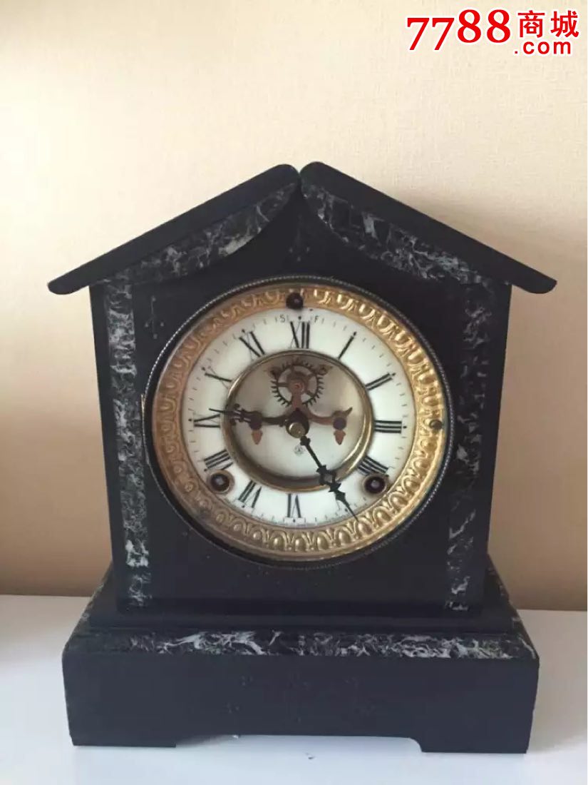 美国百年大理石座钟