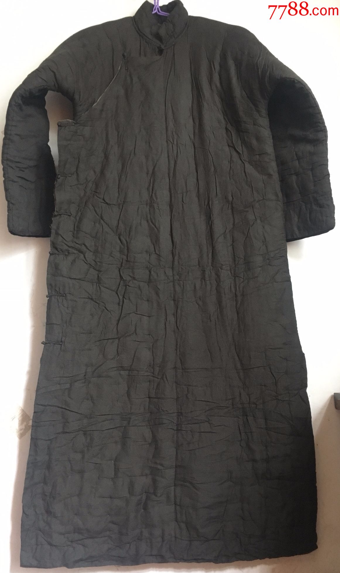 压箱底民国长袍,唐装旗袍,填充棉花,线提面料