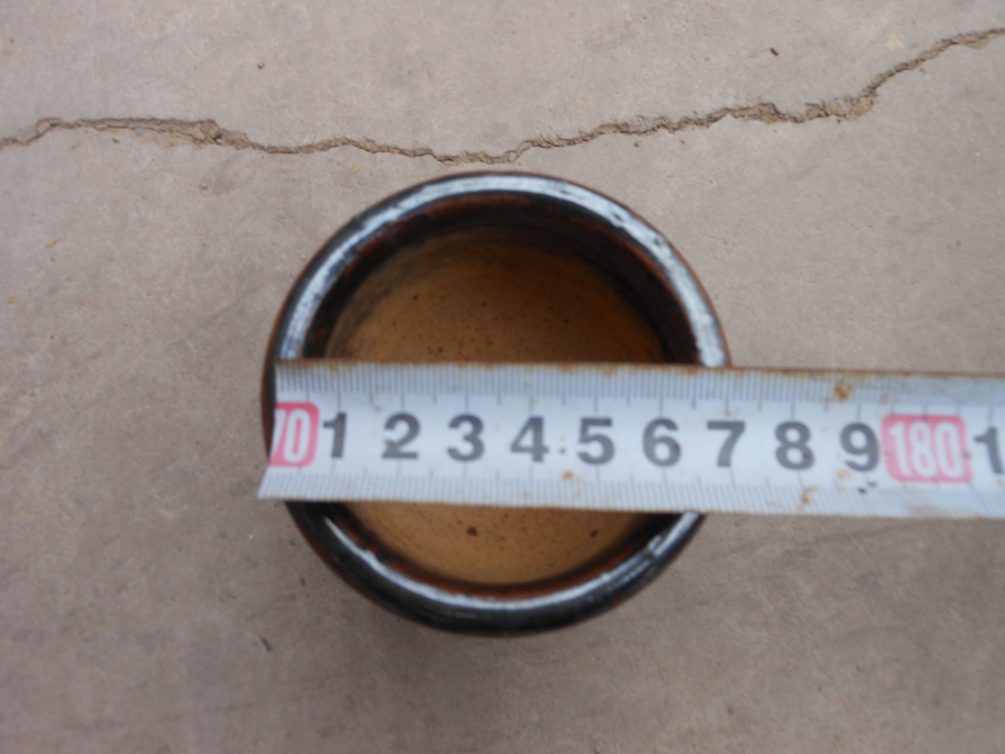 黑釉小罐也可捣蒜用7厘米7厘米4厘米