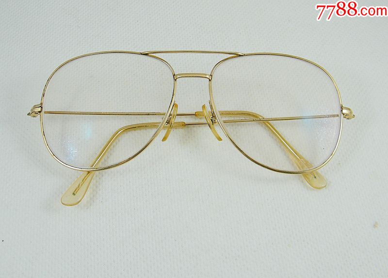 中古-france-morel-法国黑猫-14k包金眼镜约200度=