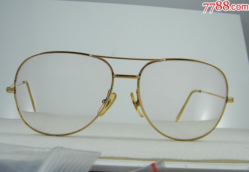 中古-france-morel-法国黑猫-14k包金眼镜约200度=