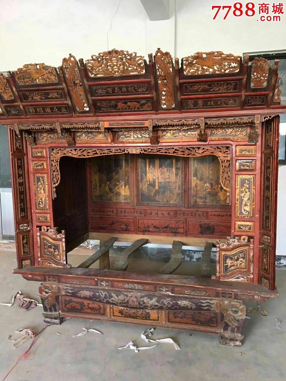 民国时期花床乾工床