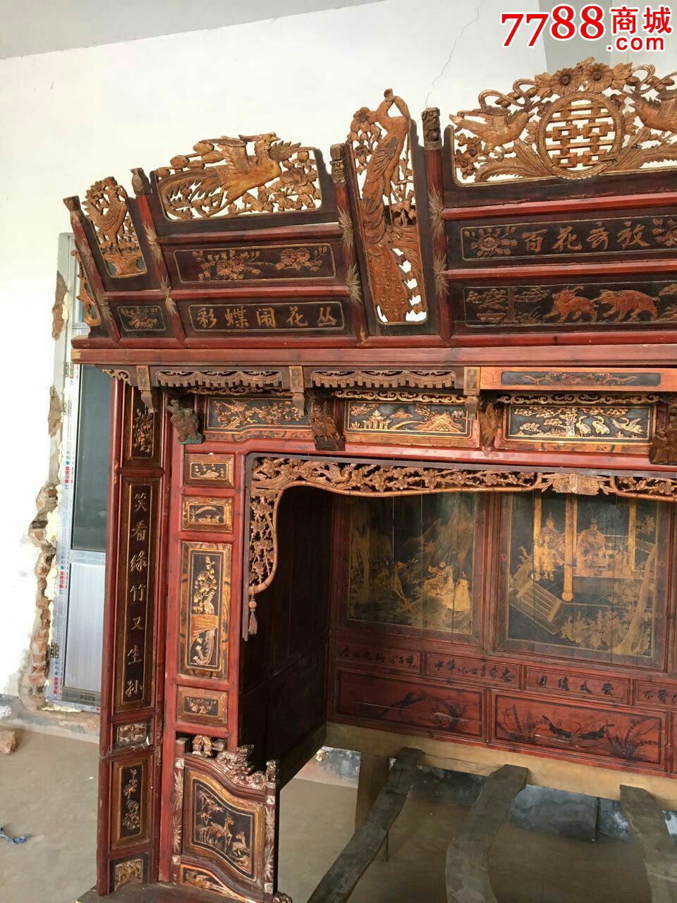 民国时期花床乾工床