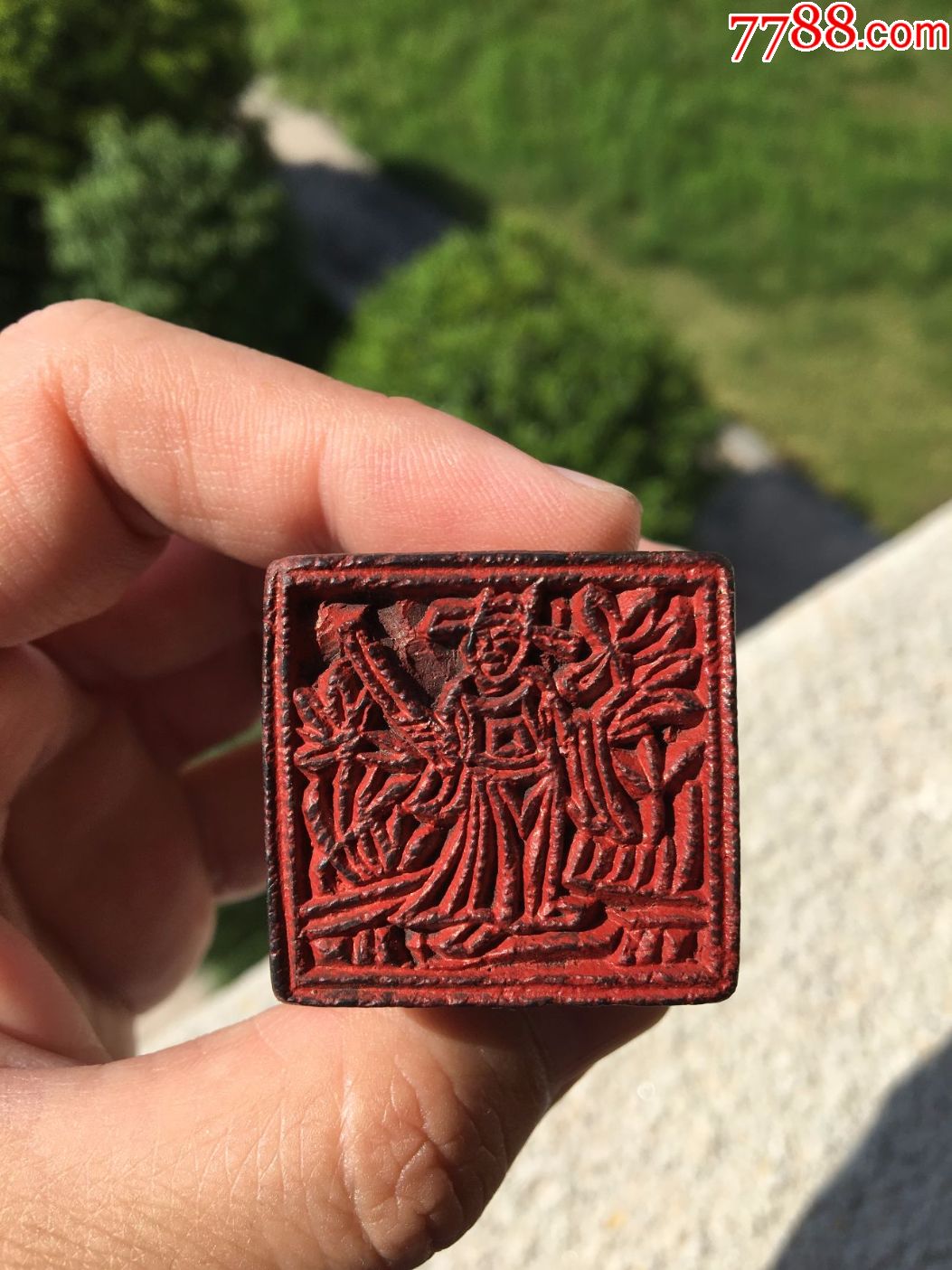 一支状元及第图案的人物油包印