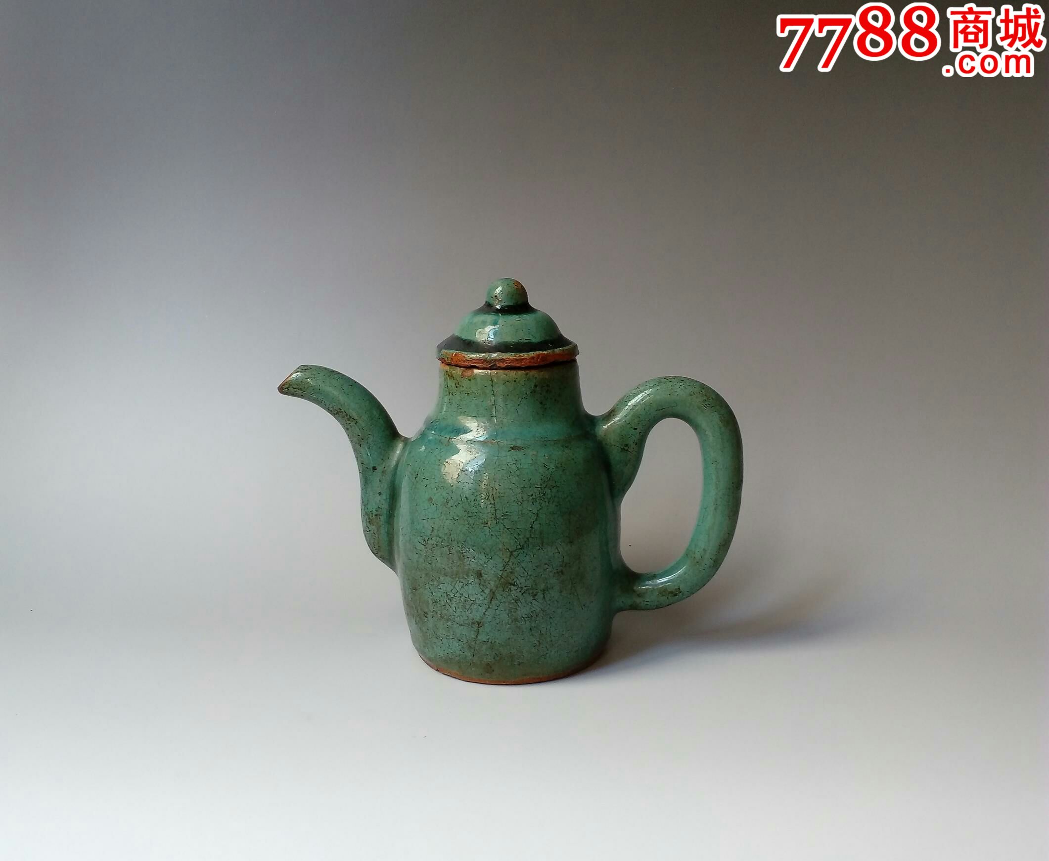 "商品>>>>99石湾绿釉茶壶和景瓷茶杯两个8品￥16099石湾窑绿釉