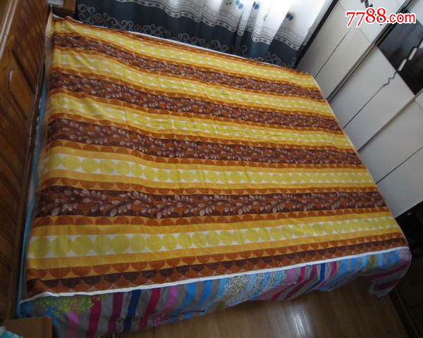 老国货80年代末期的纯棉老毛巾被没有使用过外包装袋有破损