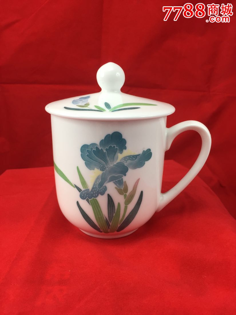 醴陵蝴蝶兰釉下手绘薄胎胜利杯