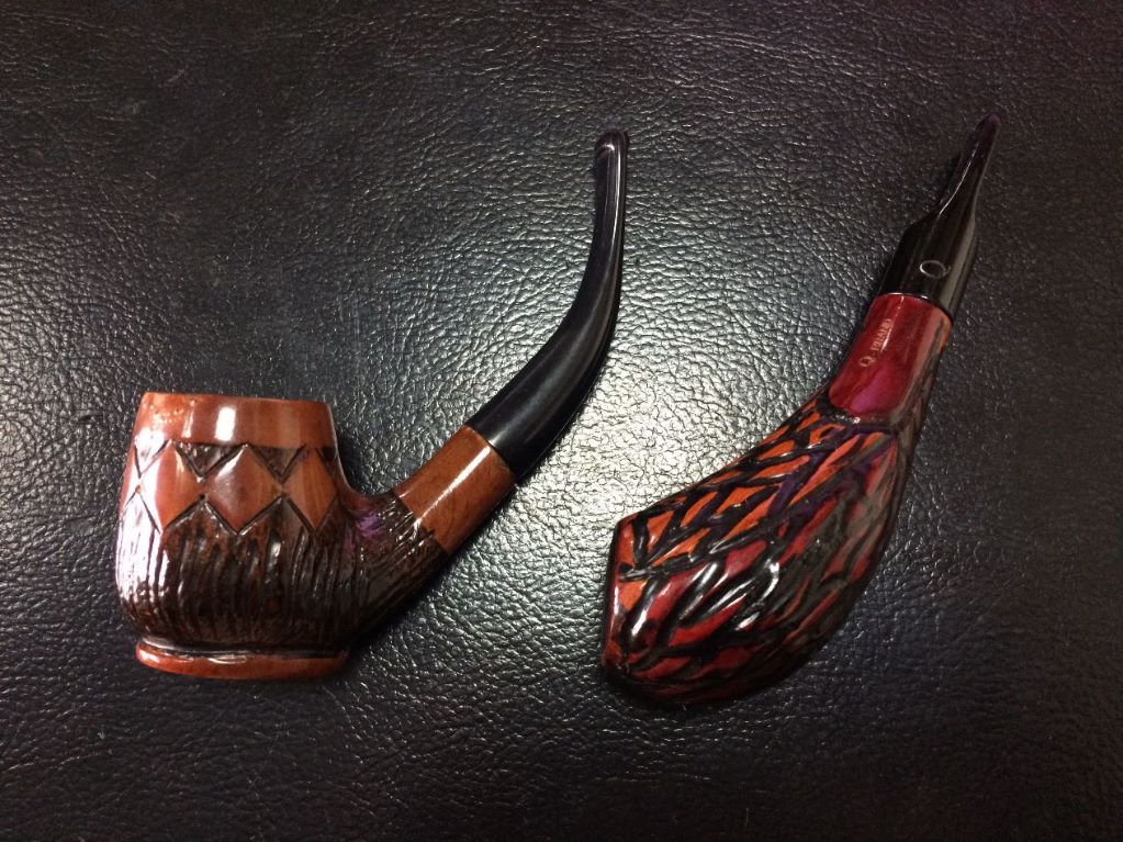 二手老烟斗两个