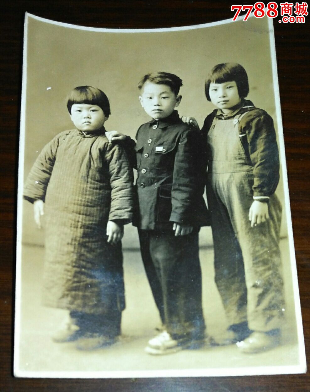 民国照片【姐姐弟弟与妹妹】-价格:87元-se50914509-老照片-零售-7788