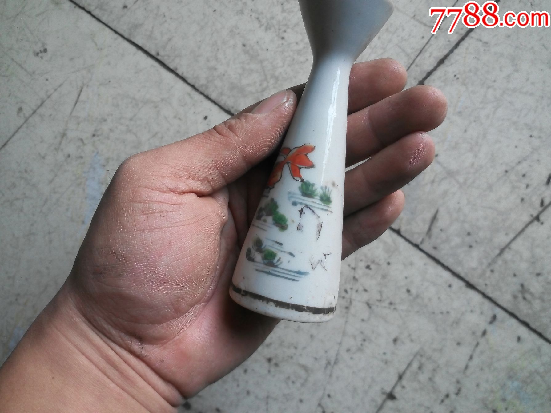 民国袖珍手绘完好老温酒瓶酒壶酒器饭店装修影视道具民俗展览包老