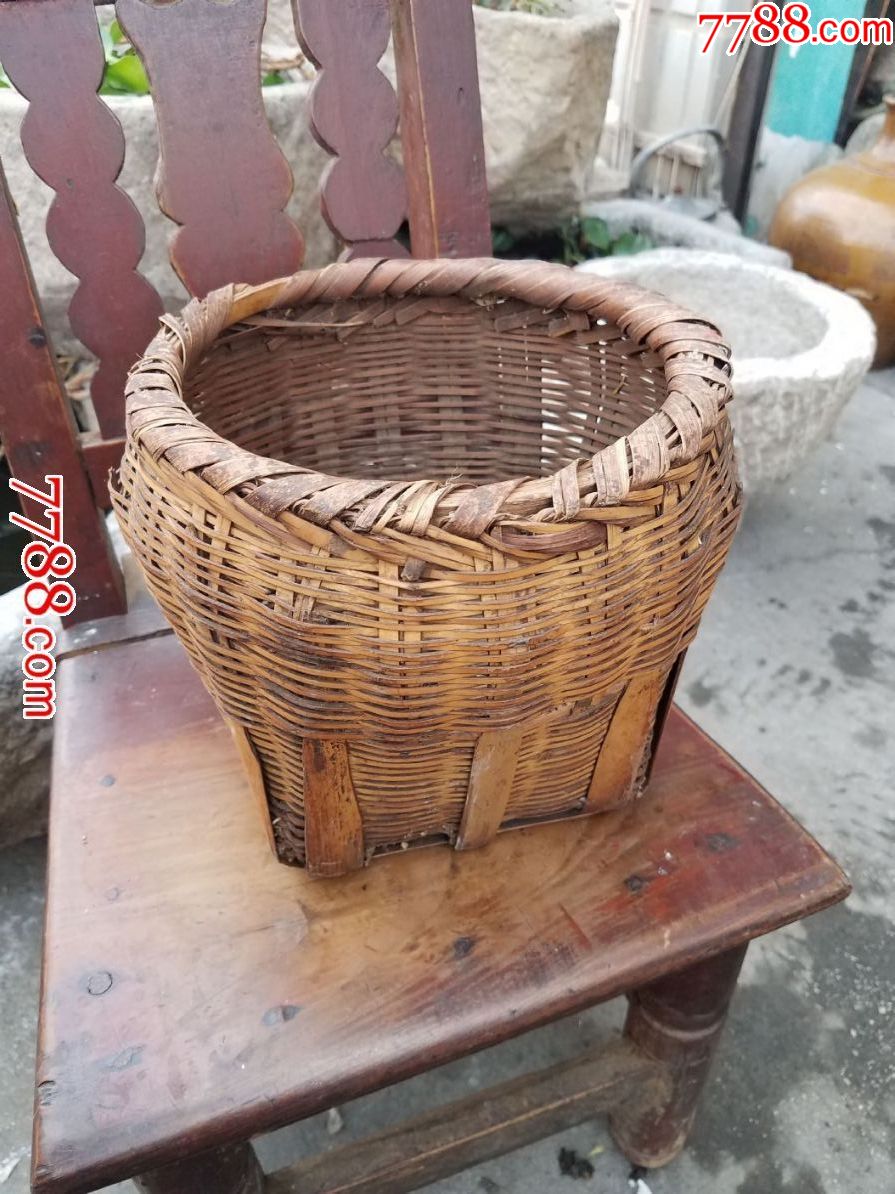 民国云南竹器竹编小箩筐