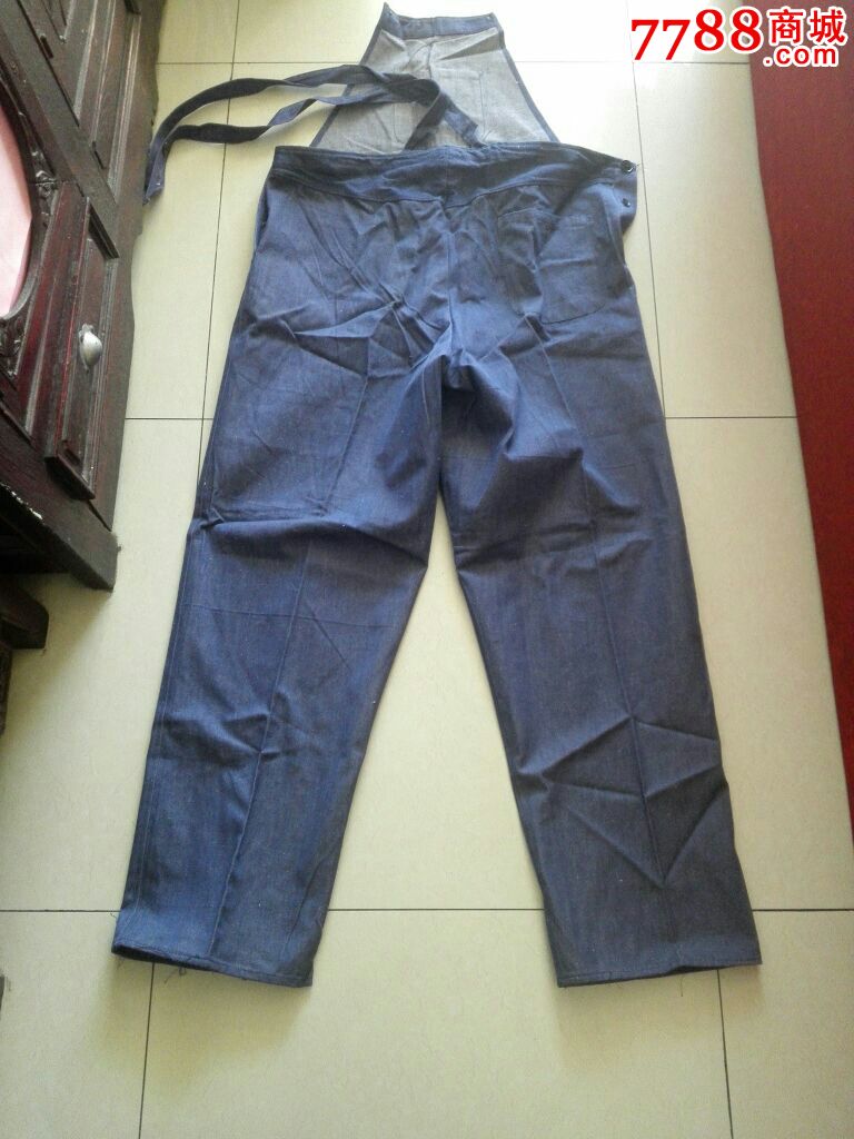 全新劳动布背带裤(不议价)