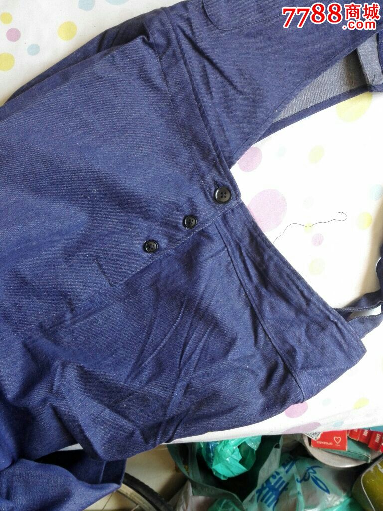 全新劳动布背带裤(不议价)