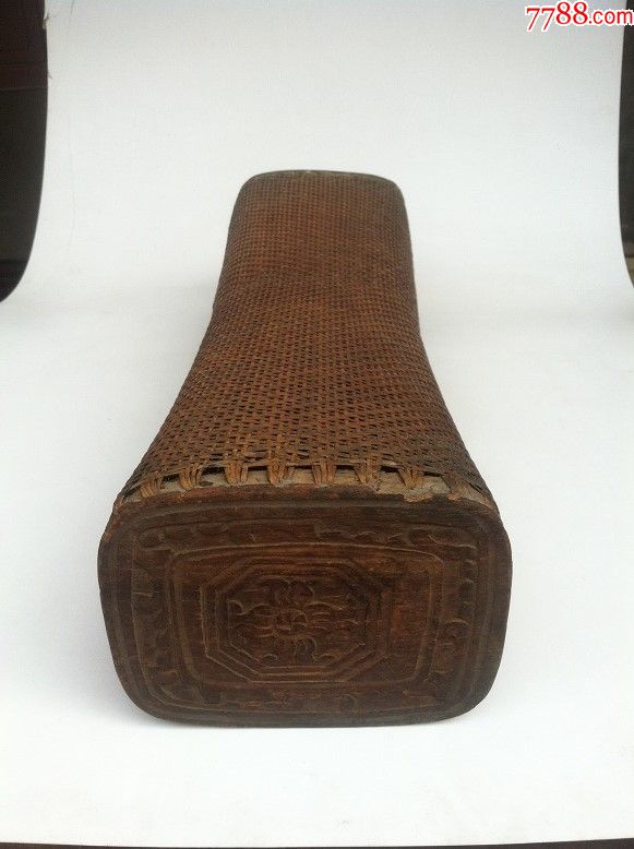 【民俗老手艺】清代有雕工的老藤编枕头