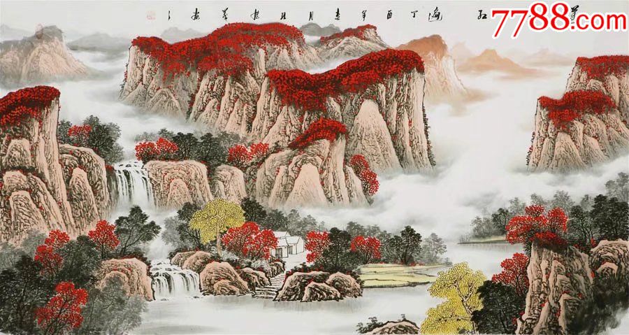 孔庆义·六尺山水8*-价格:550.