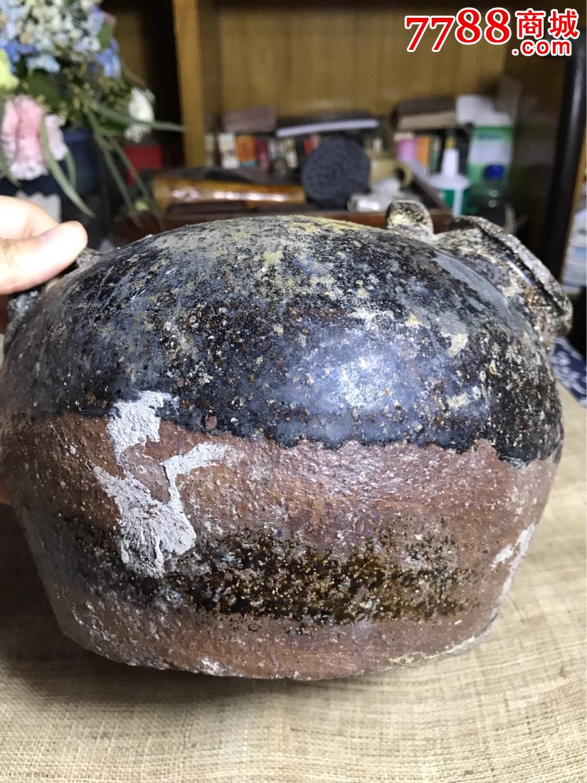 古董古玩收藏杂项唐代陶罐夜壶陶器虎子