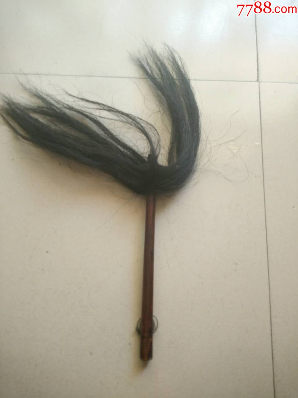 箱218清代老拂尘包浆很好总长57cm