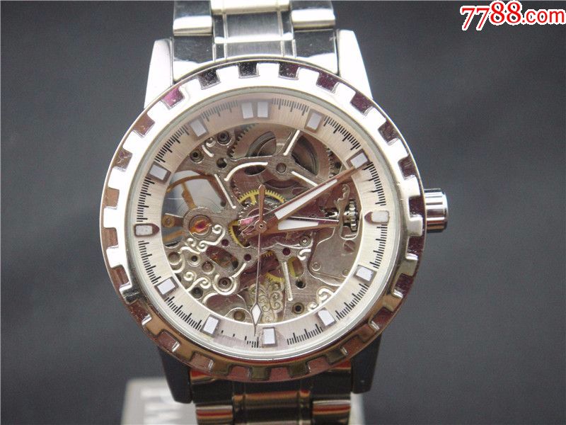 美品镂空wilon全自动男机械表