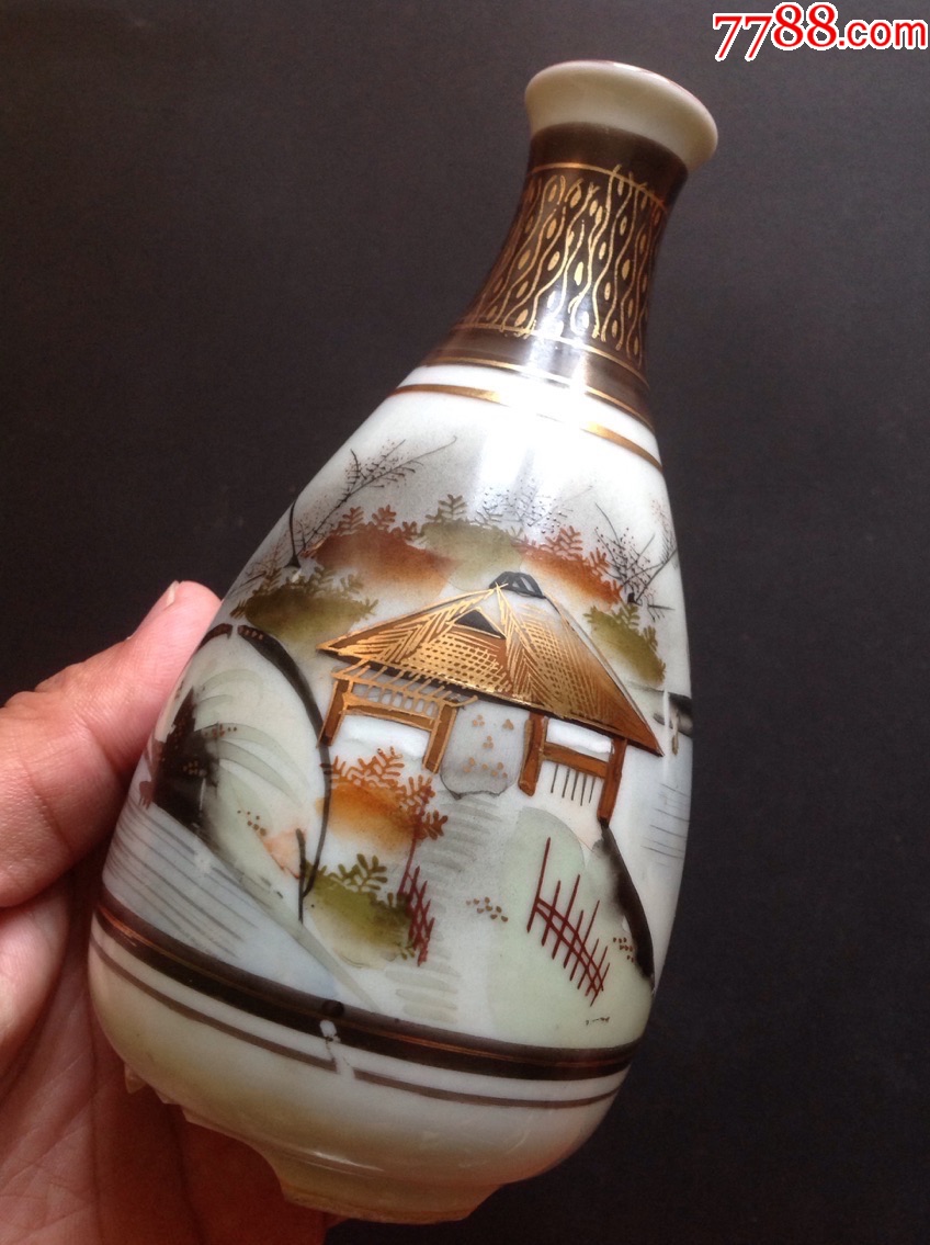 日本回流九谷烧酒壶