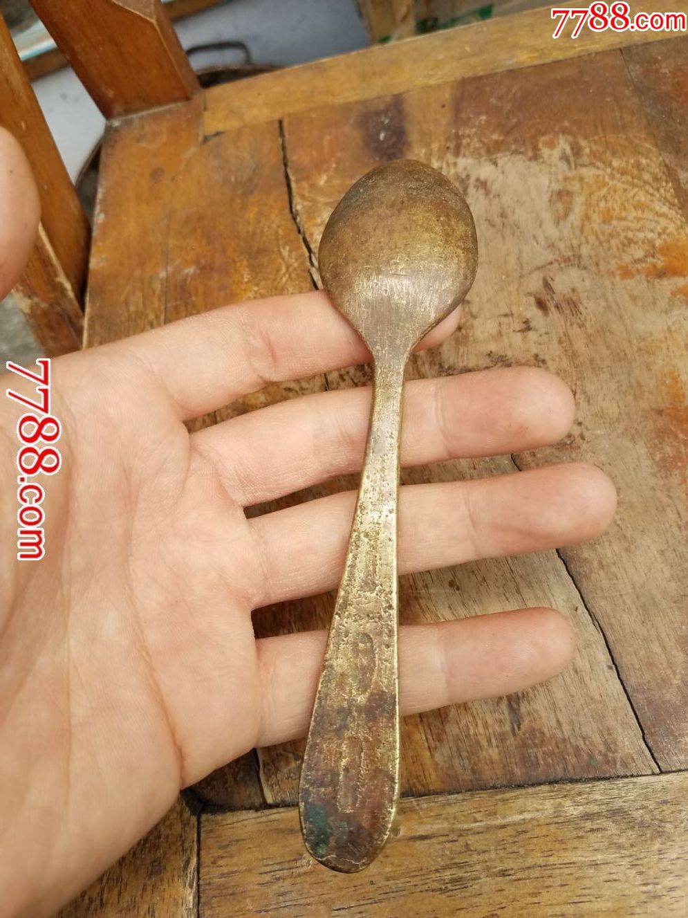 超厚重民国云南铜勺一把