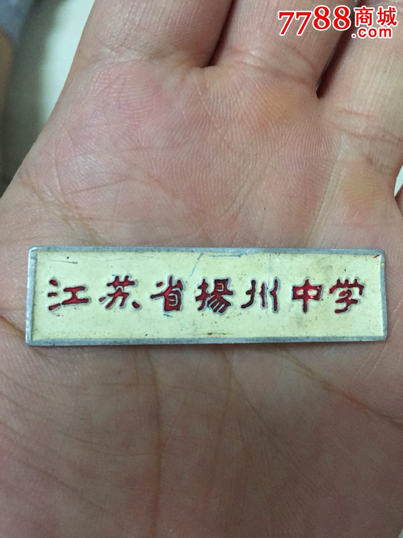 江苏省扬州中学校徴(铝制)