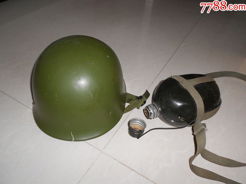 好品早期,65式伞兵盔 65伞兵全钢水壶,钢盖跳伞摔不裂
