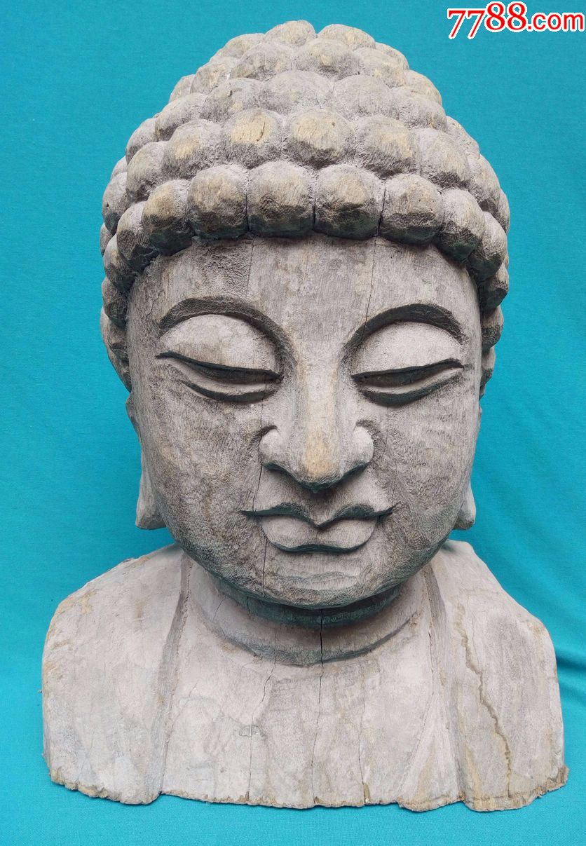 清代木雕佛像一尊开脸慈祥