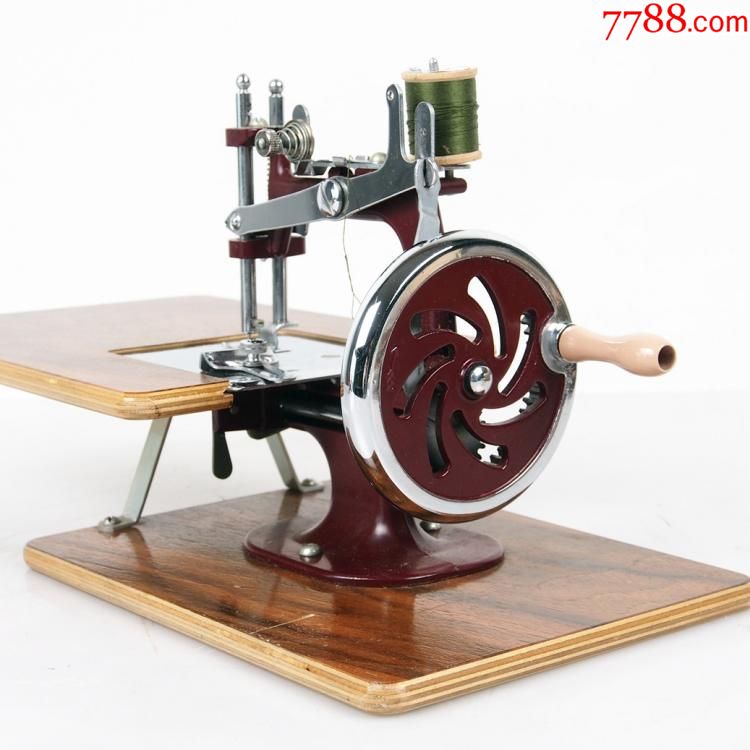西洋古董英国埃塞克斯essex手摇缝纫机小型袖珍微型类胜家