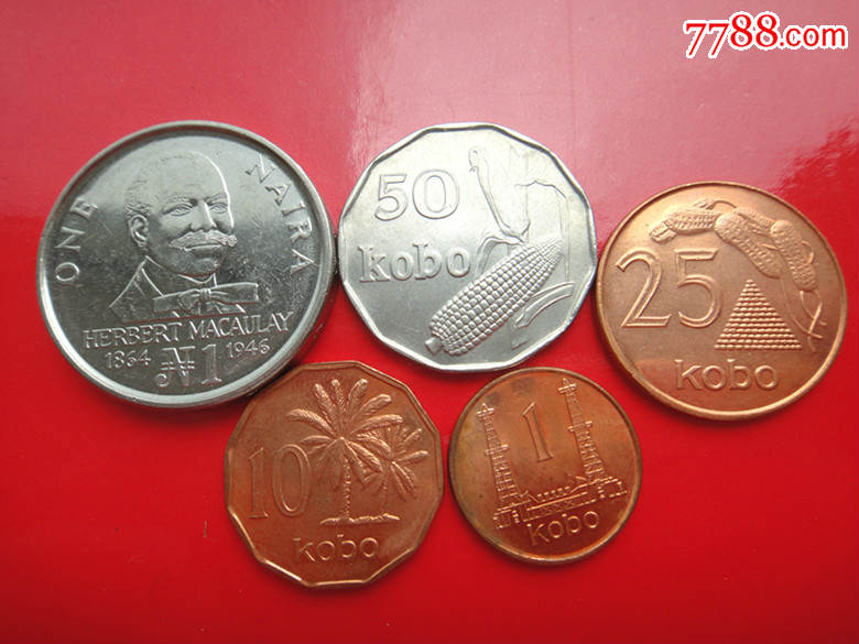 全新尼日利亚1991年5枚套