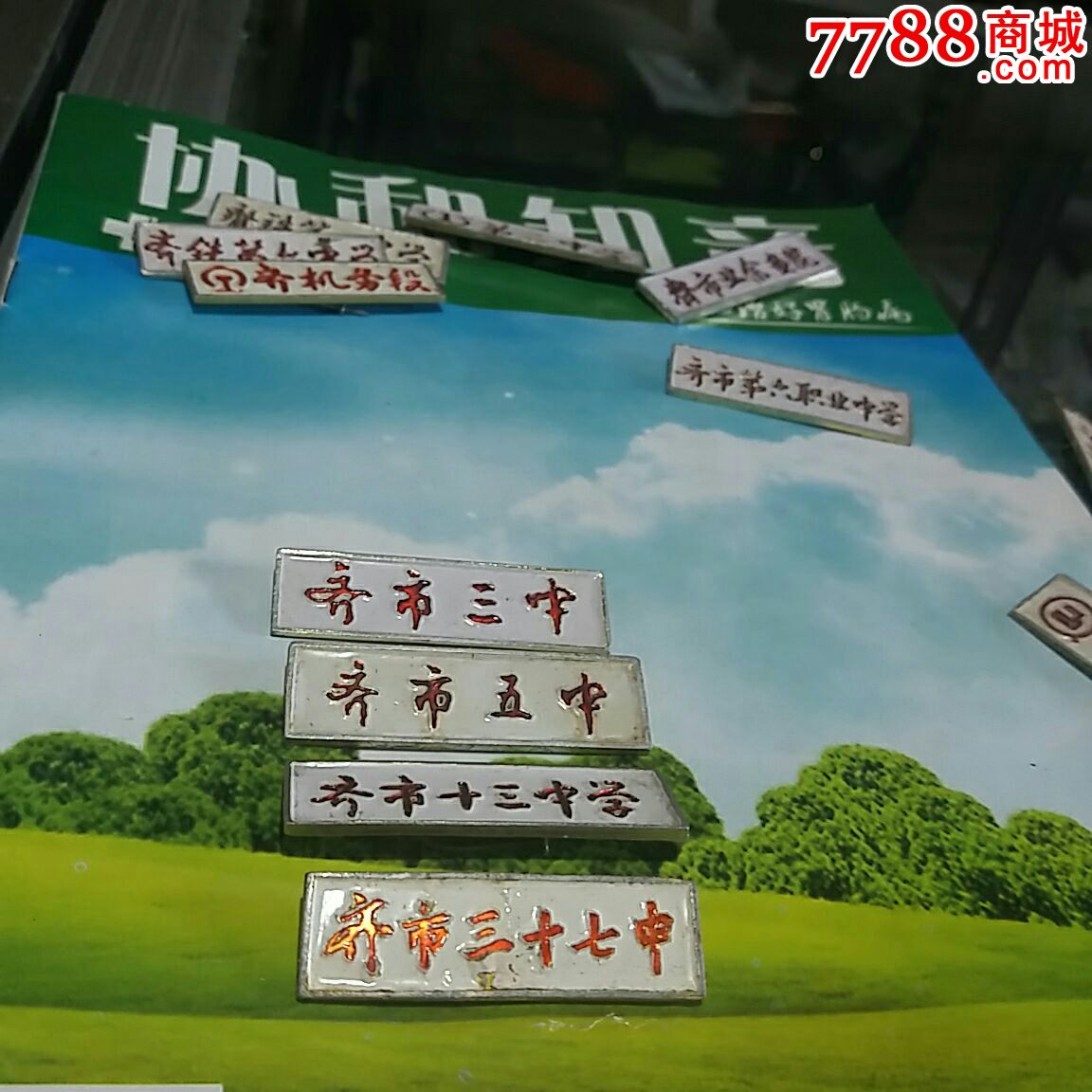 4枚齐齐哈尔市中学校徽