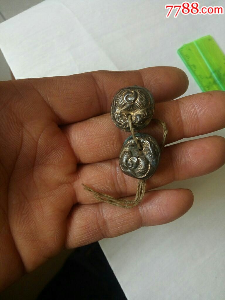 一对银镀金掉垂