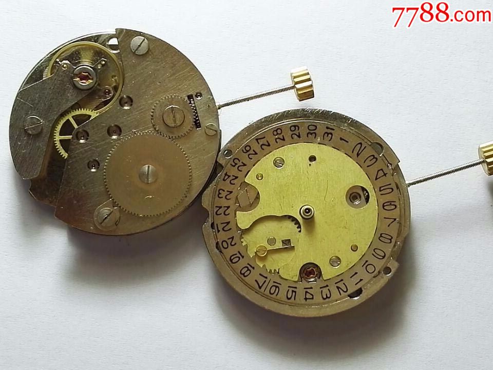 钟山表机芯钟山手表日历机芯库存的老货