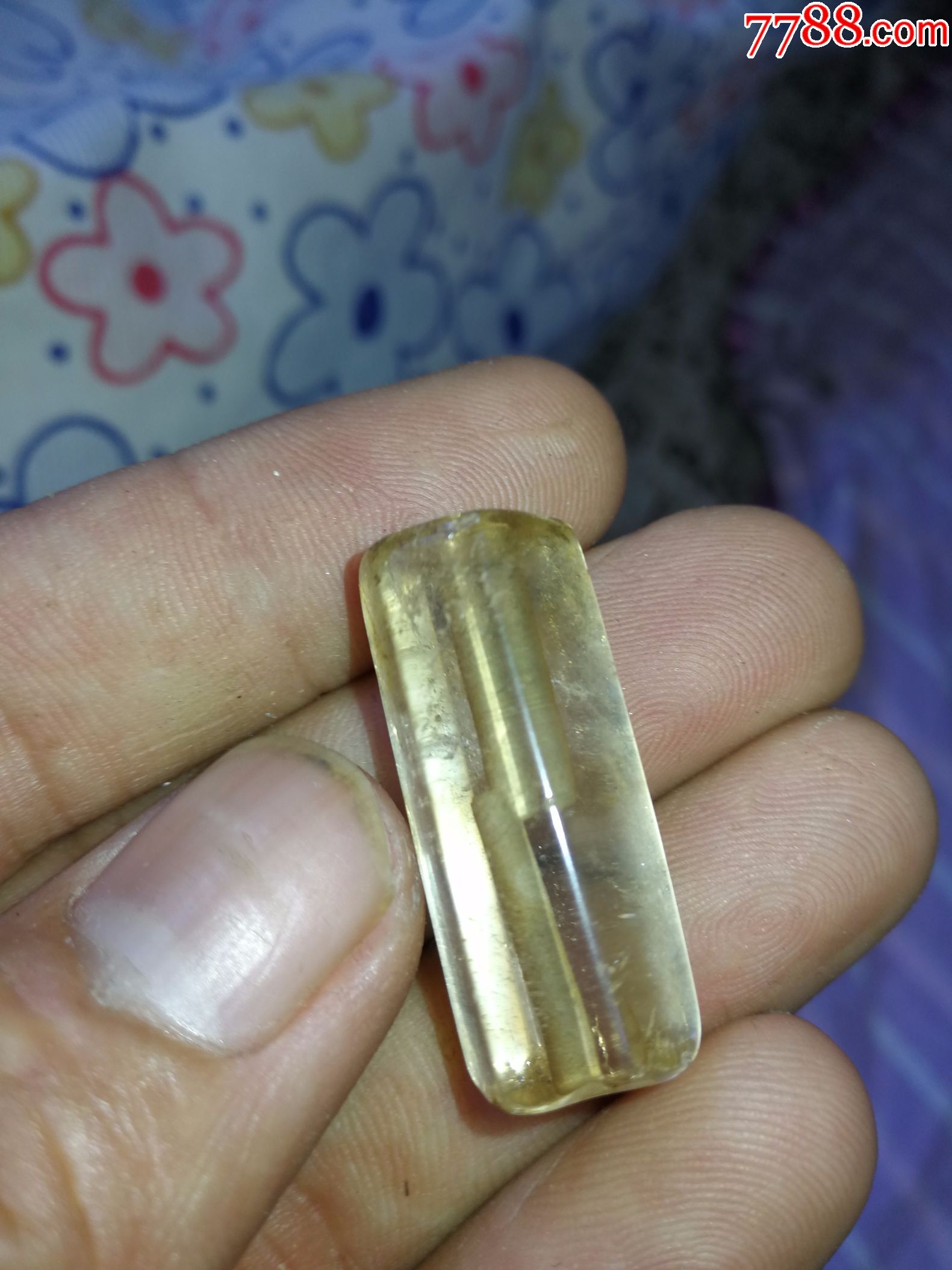 战汉老水晶珠子,对打孔