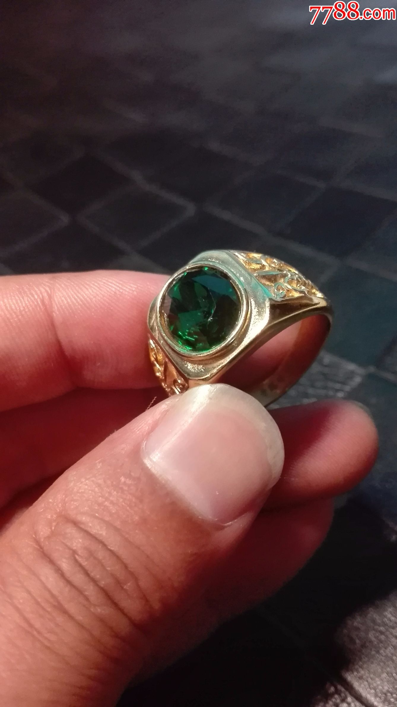 绿宝男戒-价格:150.0000元-se51754505-戒指-零售-7788收藏__收藏热线