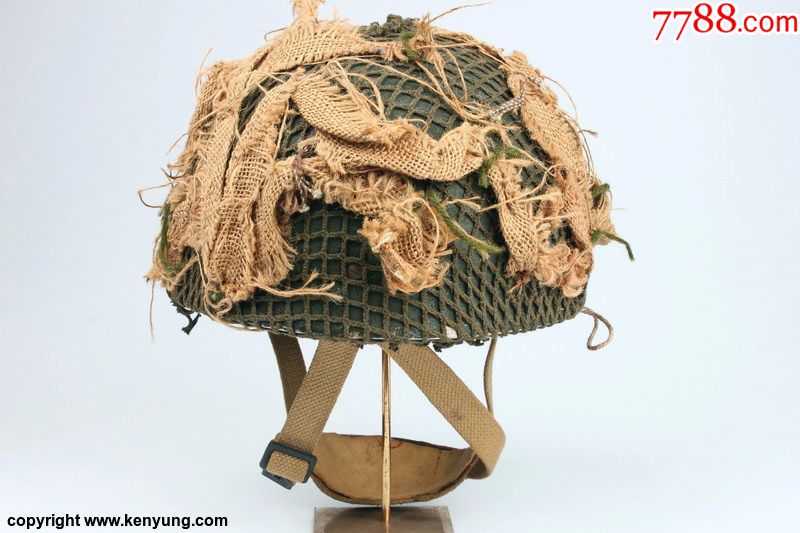 二战波兰伞兵装备的英国atmk2伞兵钢盔(罕有)