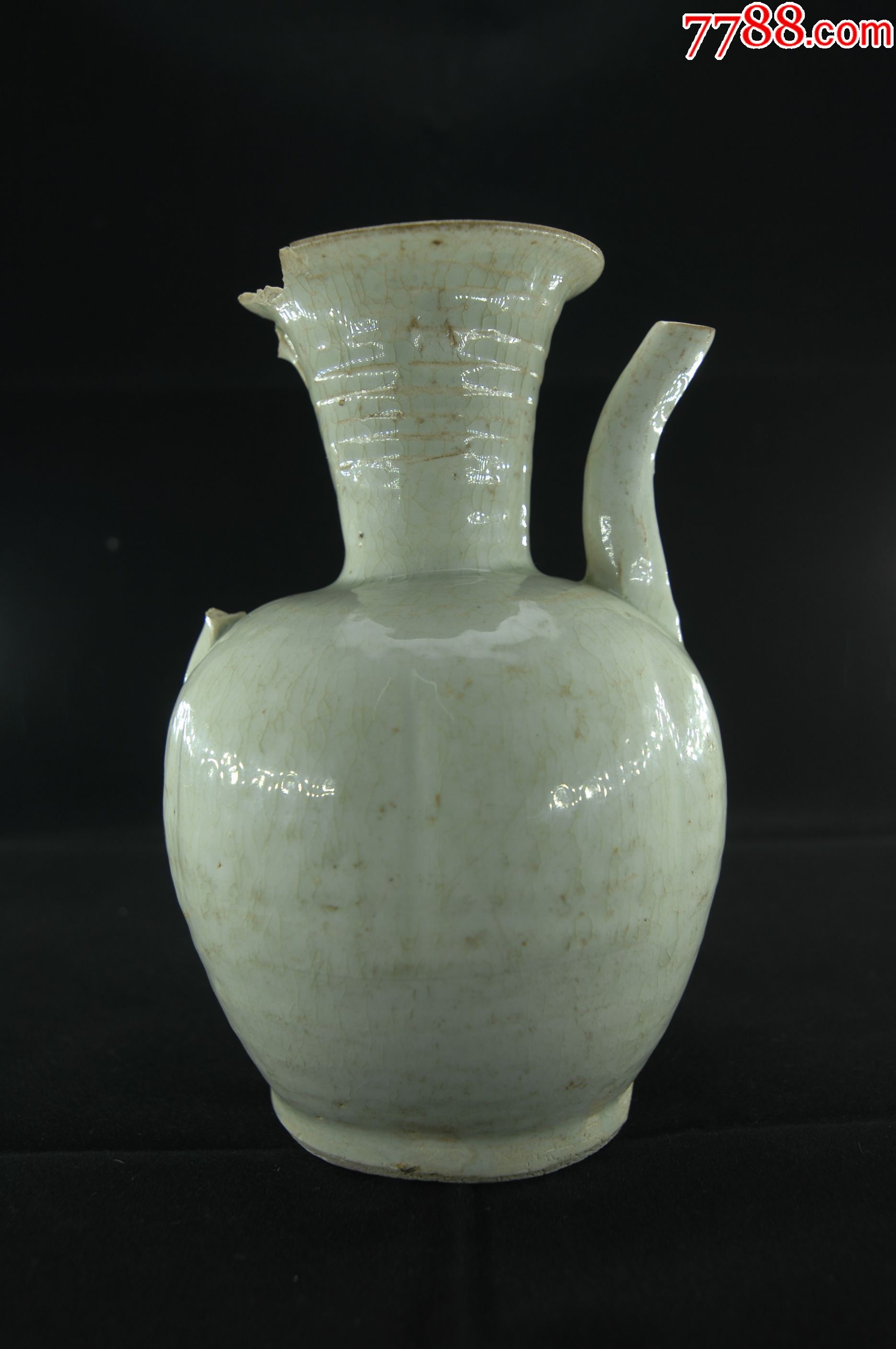 北宋中期湖田窑影青执壶_青白瓷/影青瓷_第1张_7788瓷器