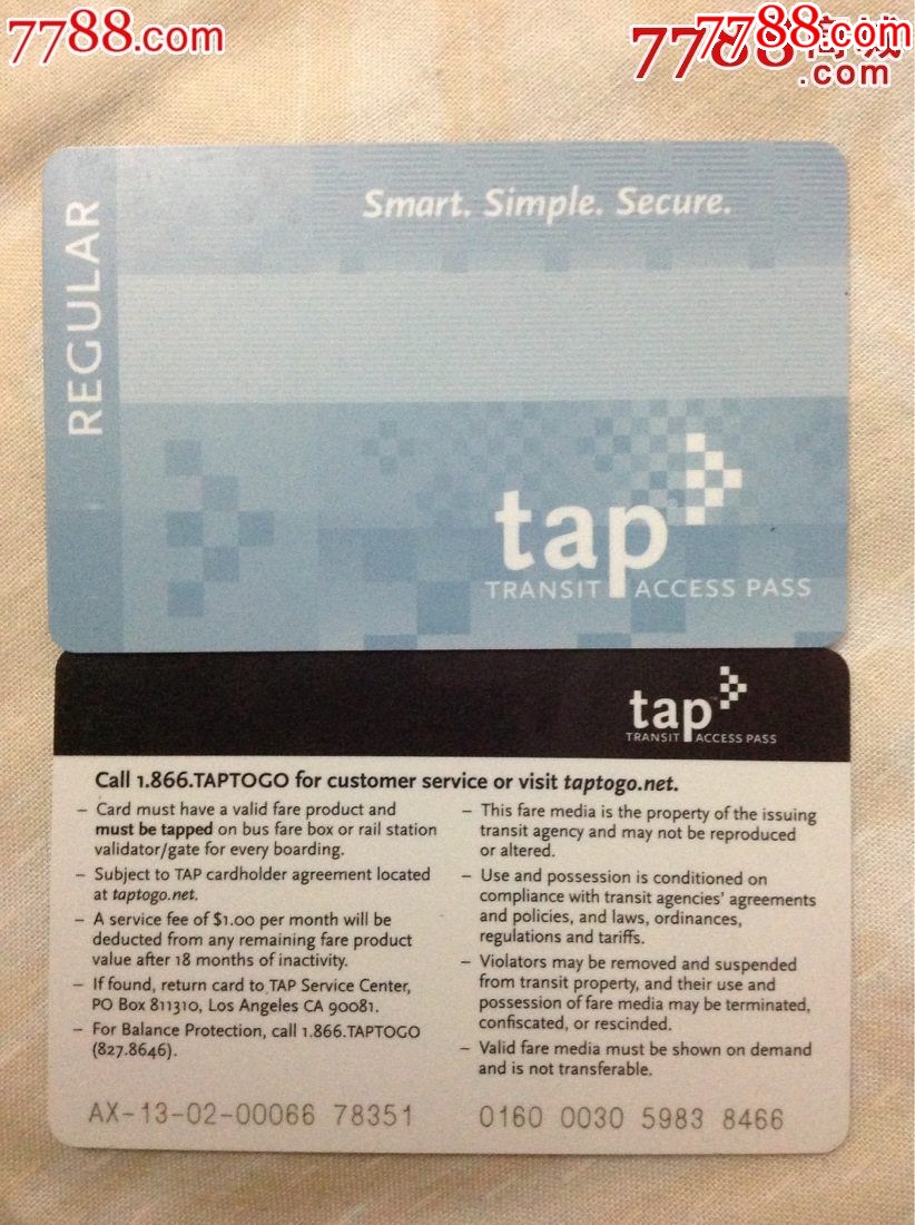 洛杉矶公交一卡通_价格40元【卡德收藏社】_第1张_7788收藏__收藏热线