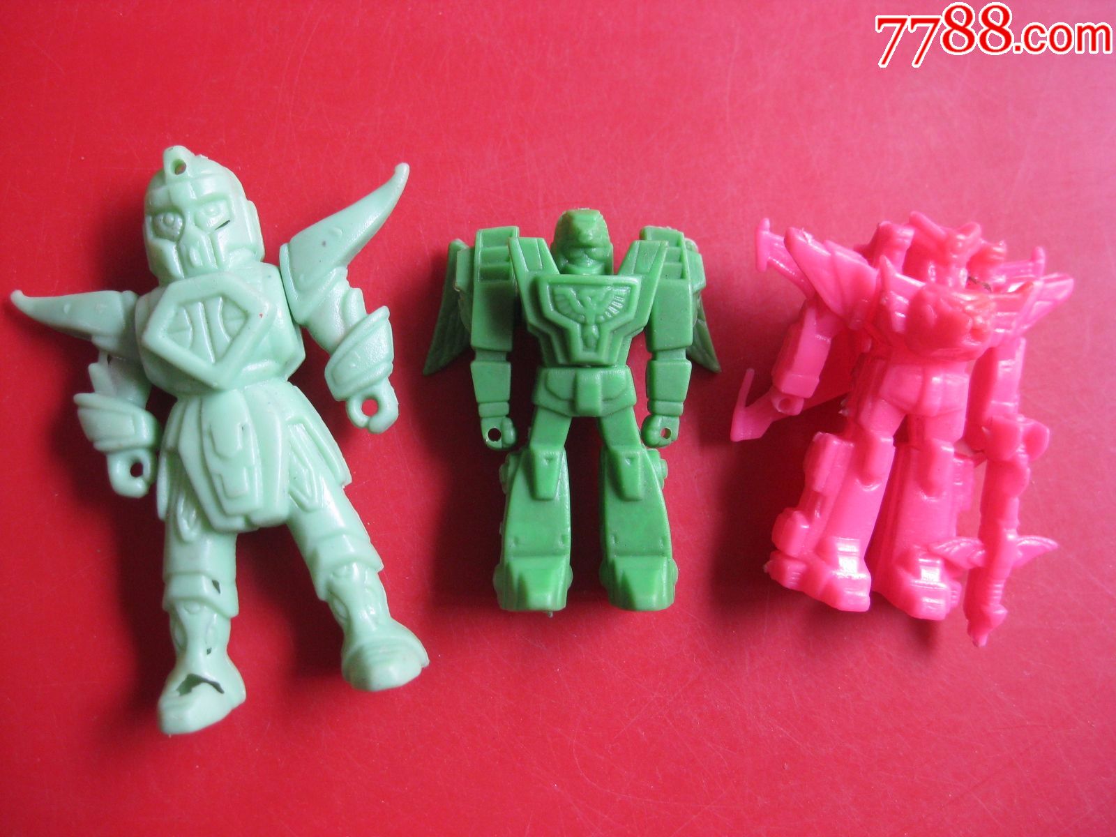 怀旧收藏八十年代玩具小人塑料掌上人80后怀旧玩具3个打包出