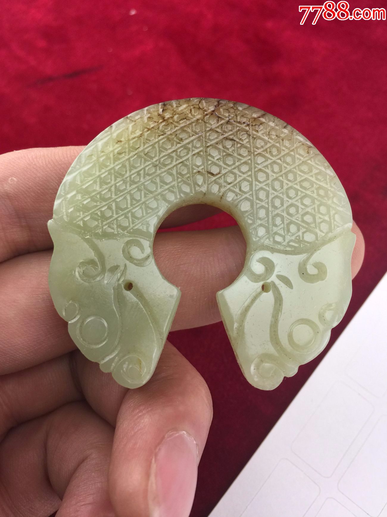 双头玉兽腰佩
