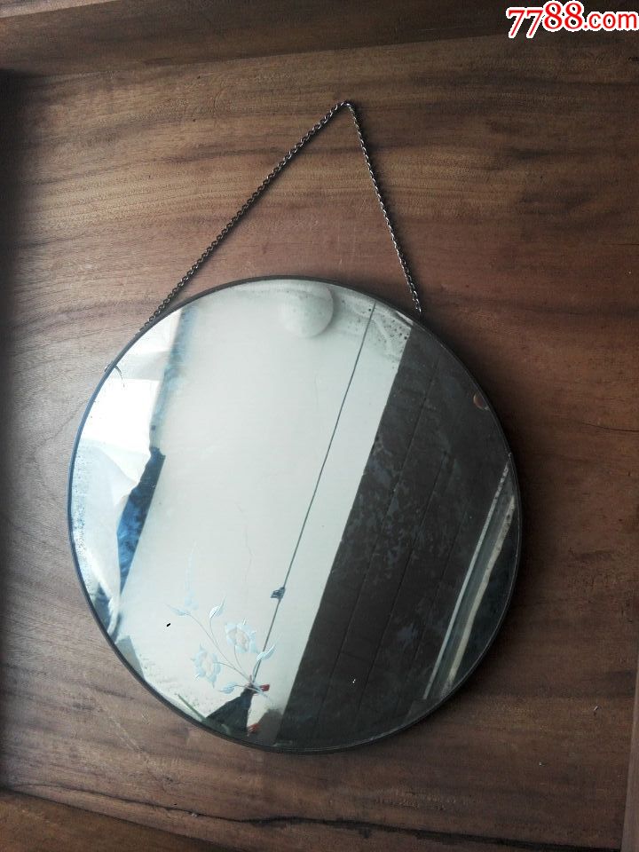 镜子,老式圆挂镜