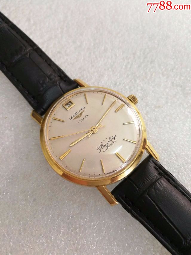 浪琴longines,男士机械全自动,独眼龙旗舰,341轨道获奖机芯,18k金