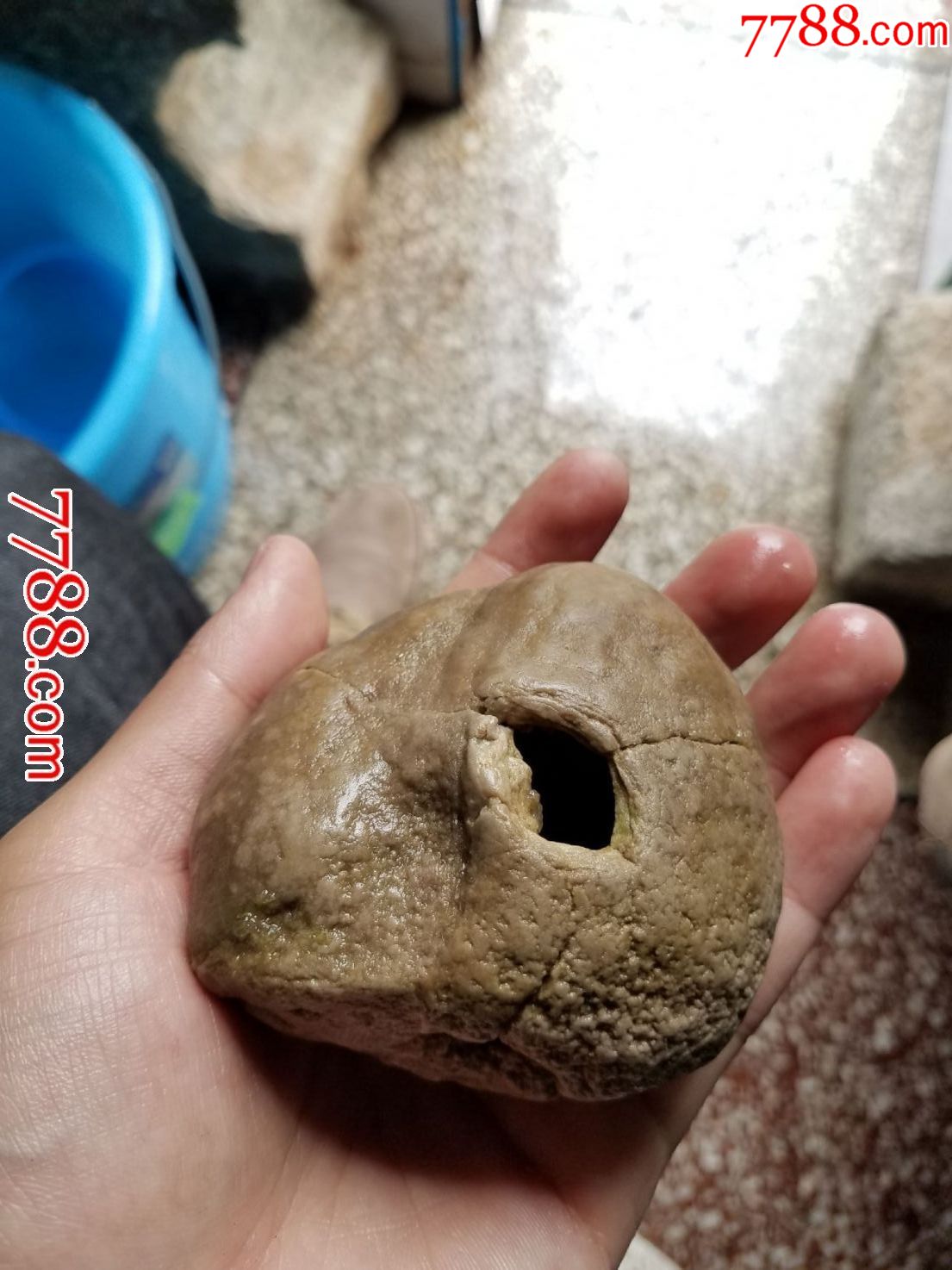 云南奇石一个有个洞洞里面很宽敞