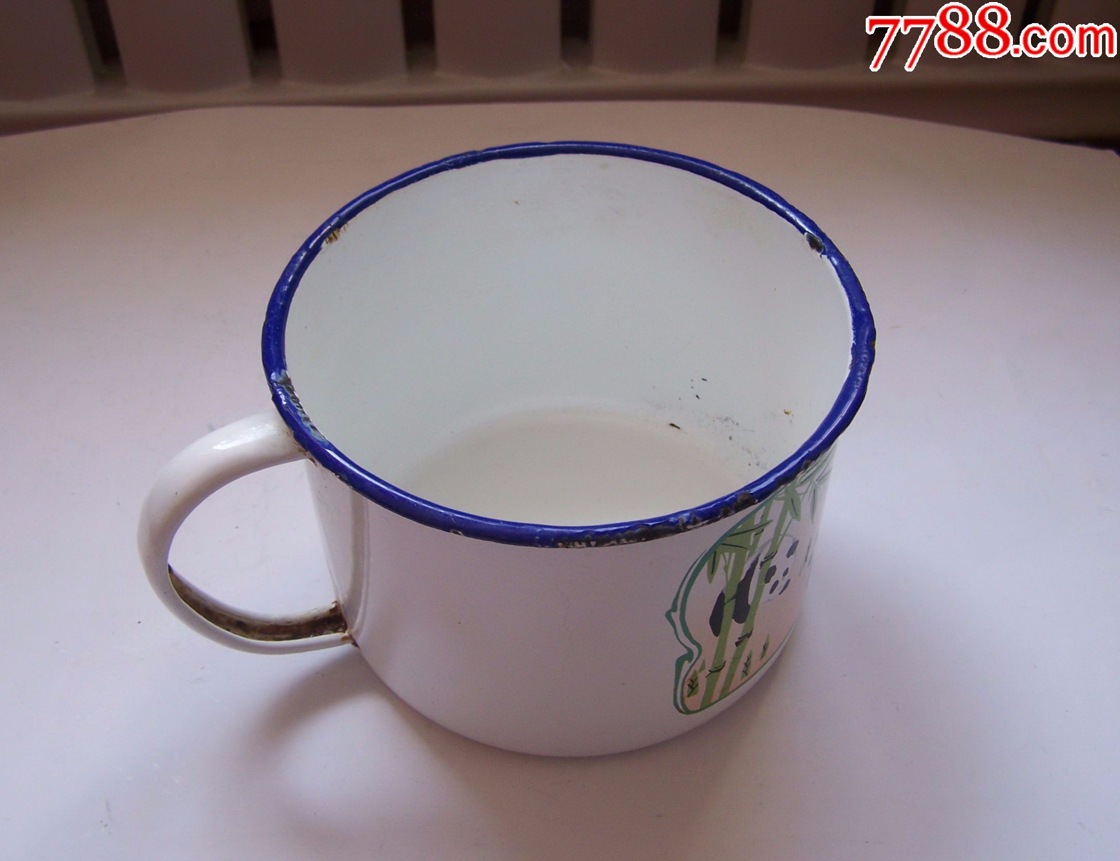 建设牌,老式大搪瓷缸,可爱的大熊猫(造型各异,非常稀少),点图可放大