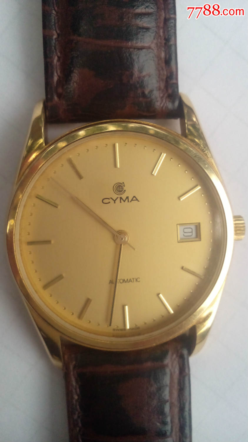 瑞士西马镀金自动表