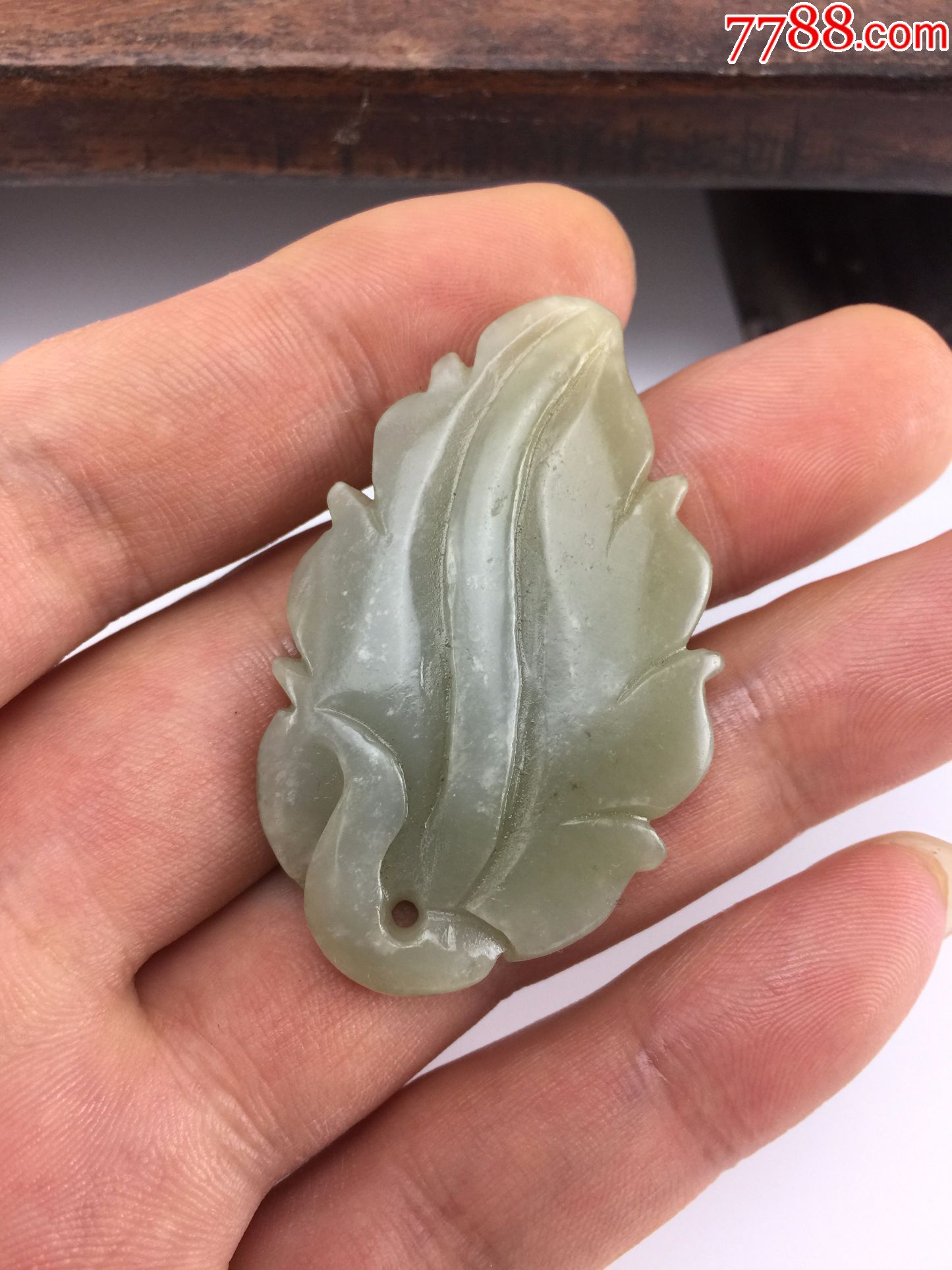 晚清老玉花挂件a0697-se52345544-和田玉-零售-7788